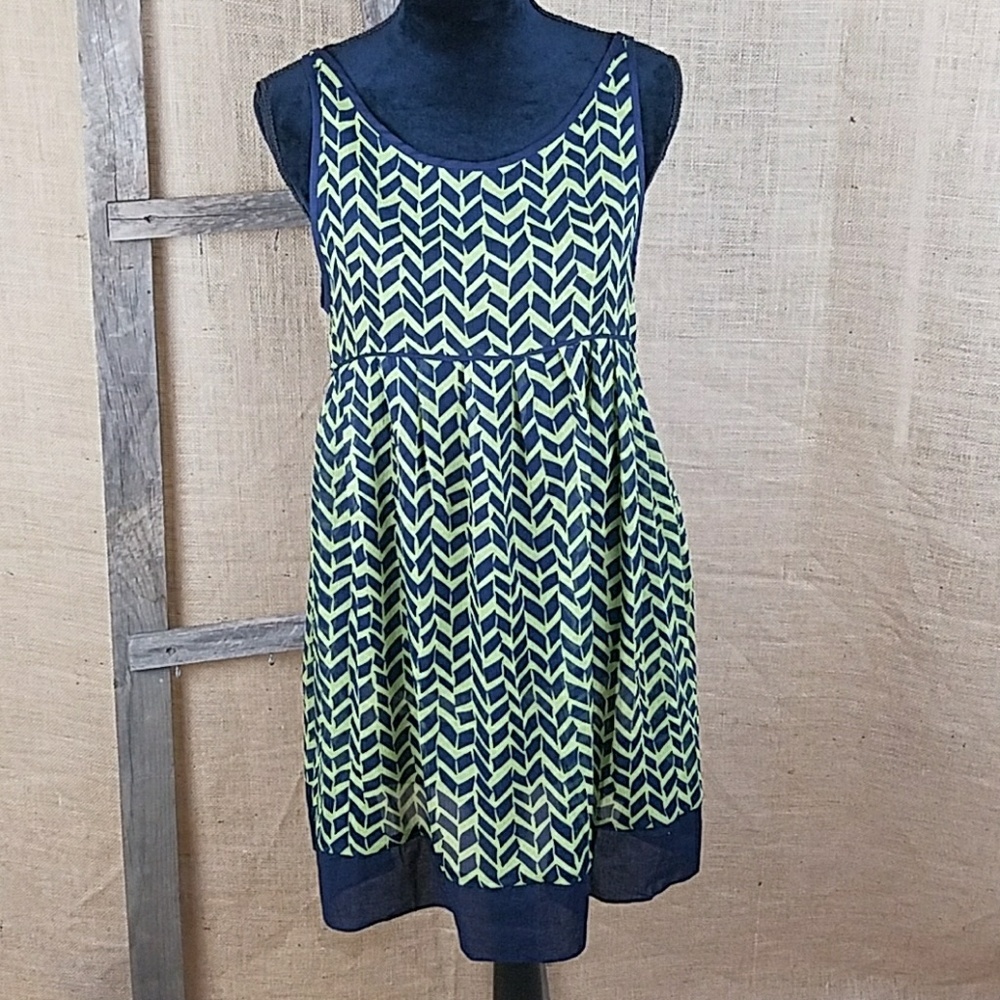 Lux Urban‎ Outfitter women M sheer tunic dress keyhole boho vacation Festival